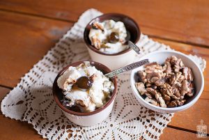 Green fig walnut ice cream | Sitno seckano